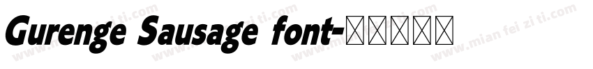Gurenge Sausage font字体转换